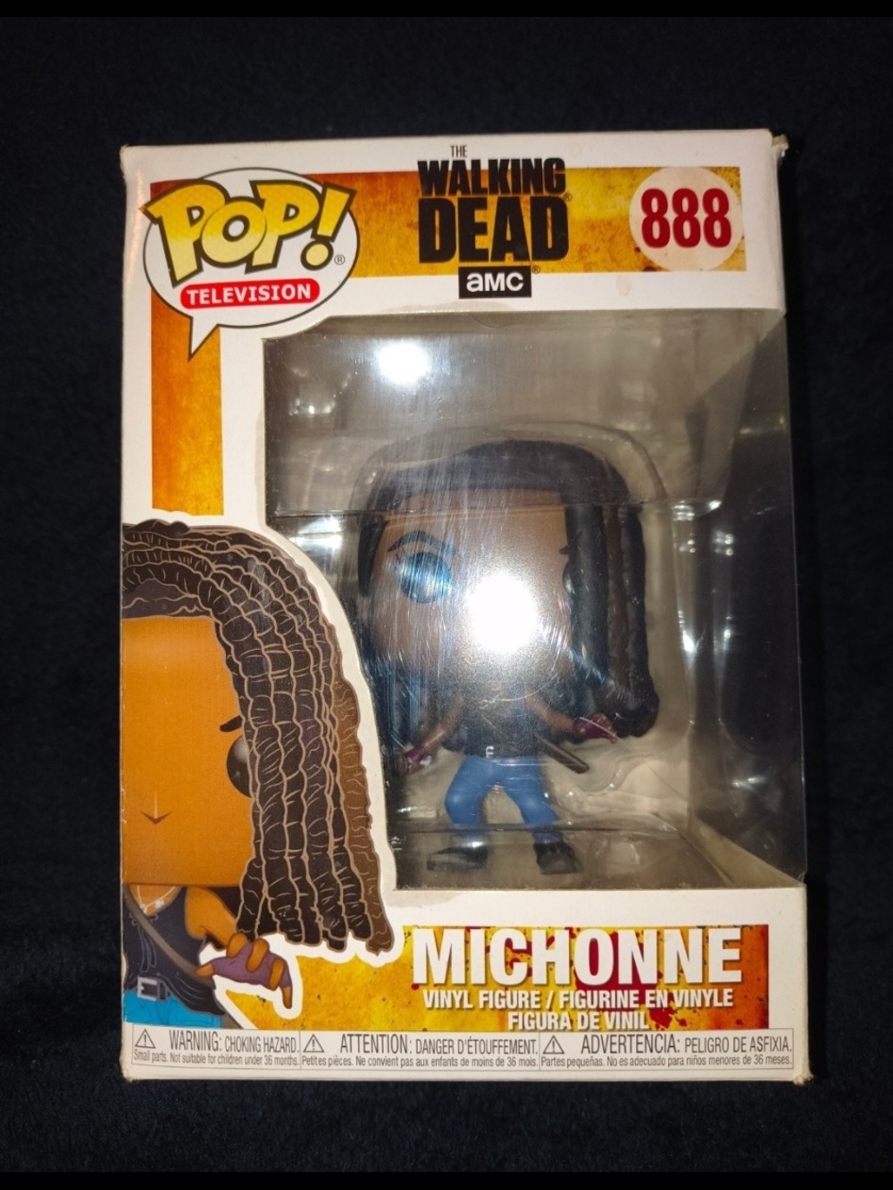 Funko Pop! The Walking Dead Michonne Vinyl Figure - Black, Brown, Blue